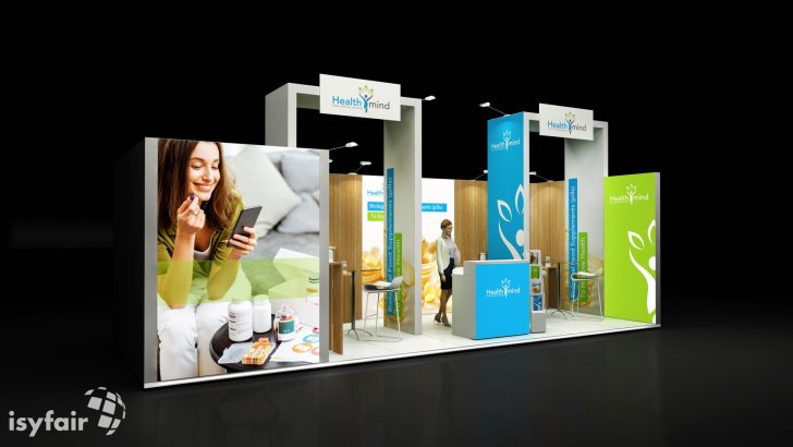 Exhibition stand 8x3 Meter with design 8x3-005 rent or buy - isyfair