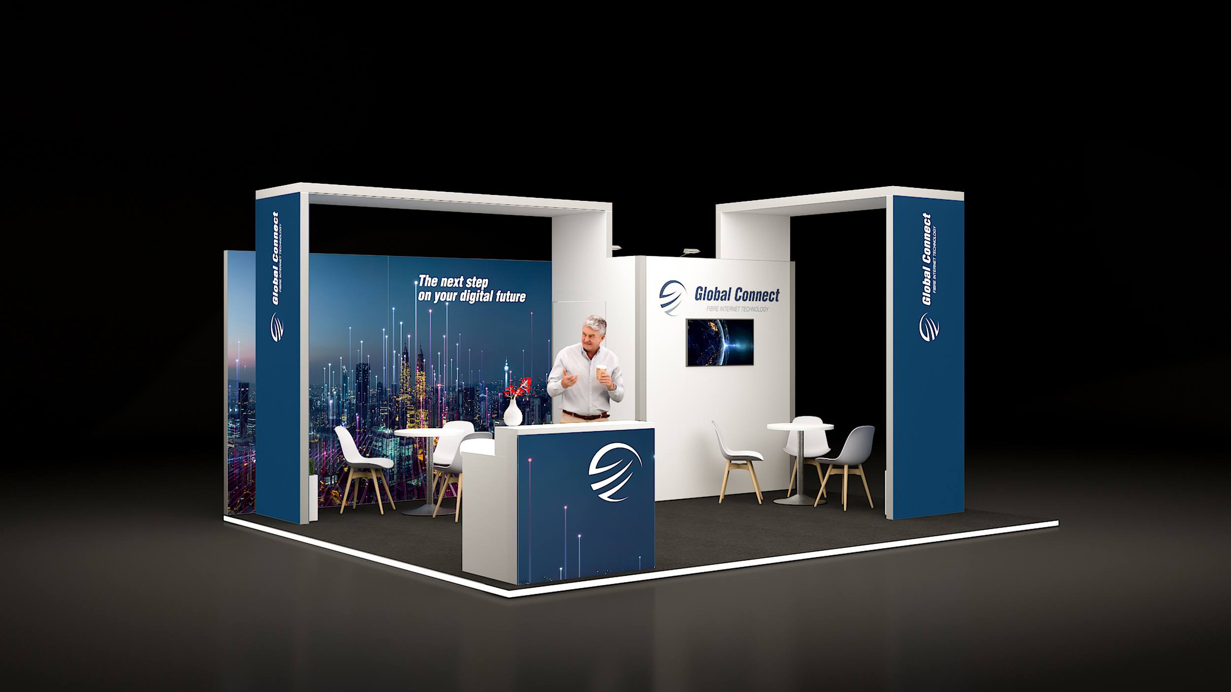 Exhibition stand 6x5 Meter with design 6x5-008 rent or buy - isyfair