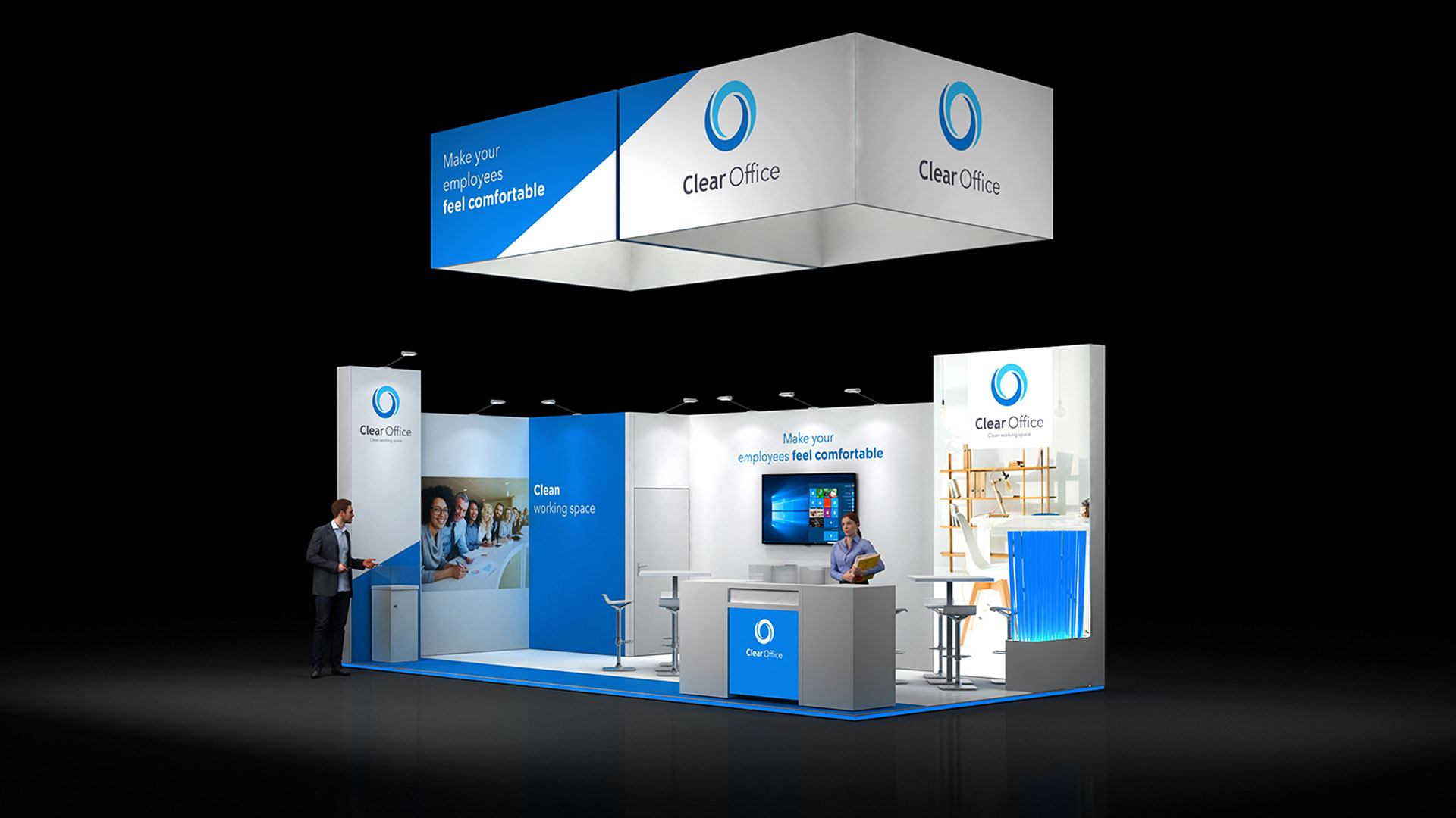 Exhibition stand 8x4 Meter with design 8x4-001 rent or buy - isyfair